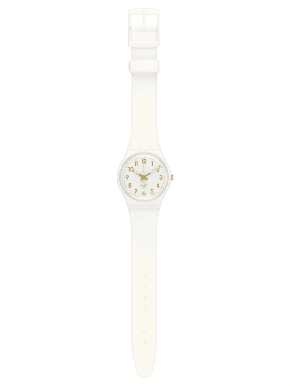 Swatch “White Bishop” Women’s Quartz Watch